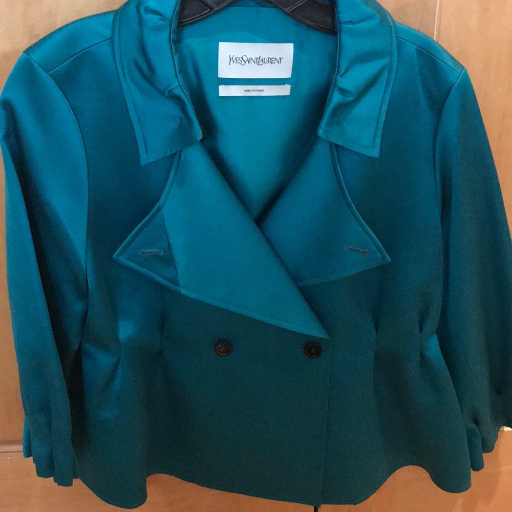 Yves St Laurant satin jacket